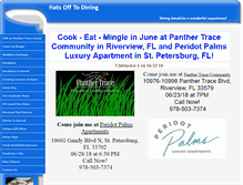 Tablet Screenshot of hatsofftodining.com